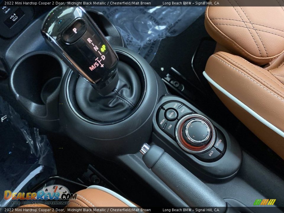 2022 Mini Hardtop Cooper 2 Door Midnight Black Metallic / Chesterfield/Malt Brown Photo #22