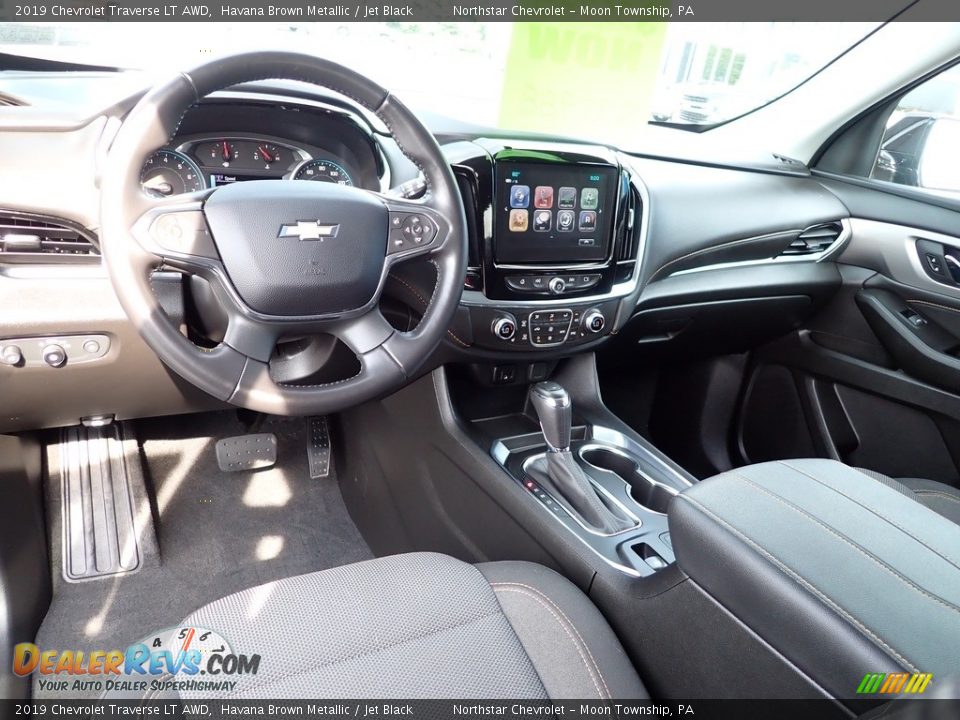 2019 Chevrolet Traverse LT AWD Havana Brown Metallic / Jet Black Photo #22