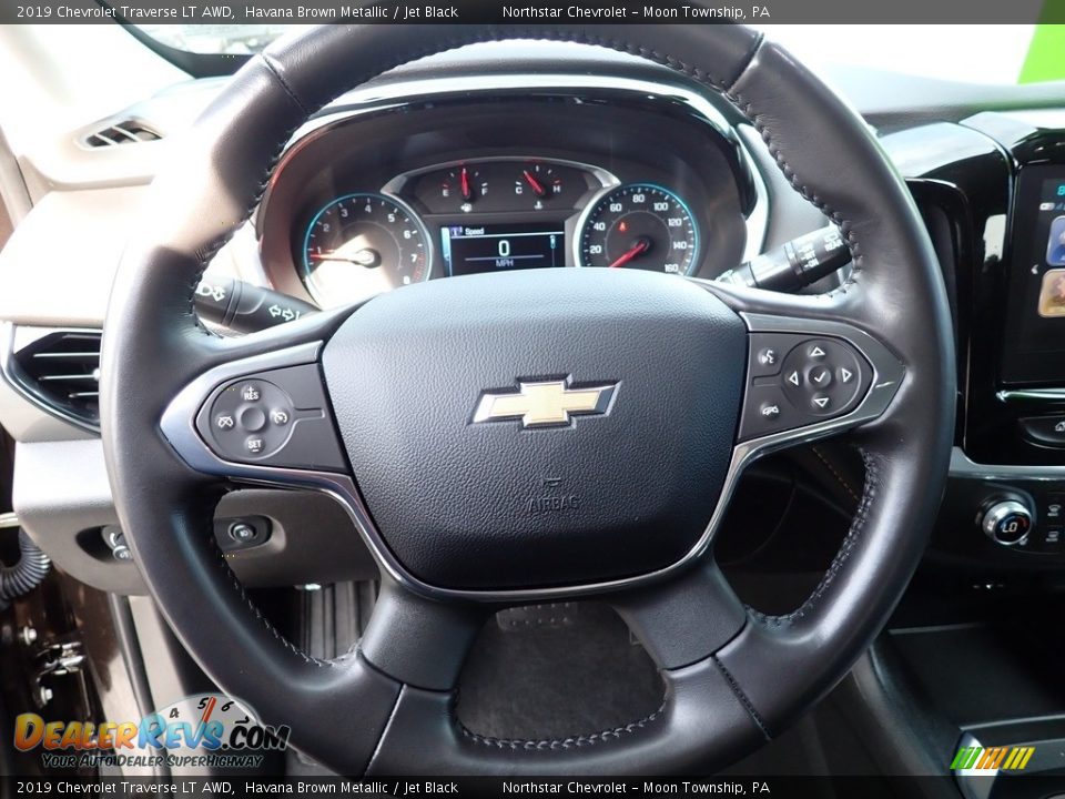 2019 Chevrolet Traverse LT AWD Havana Brown Metallic / Jet Black Photo #26