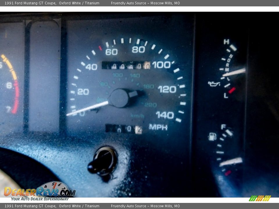 1991 Ford Mustang GT Coupe Oxford White / Titanium Photo #34