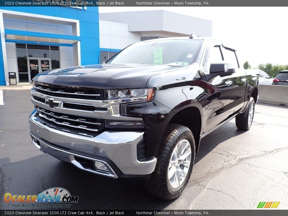 2020 Chevrolet Silverado 1500 LTZ Crew Cab 4x4 Black / Jet Black Photo #2