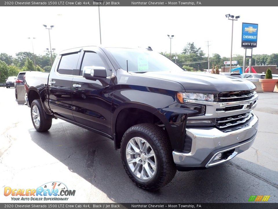 2020 Chevrolet Silverado 1500 LTZ Crew Cab 4x4 Black / Jet Black Photo #10