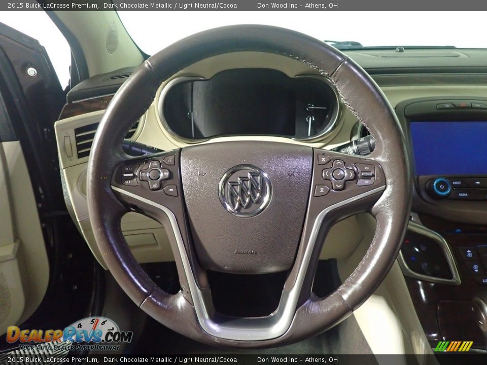 2015 Buick LaCrosse Premium Dark Chocolate Metallic / Light Neutral/Cocoa Photo #28