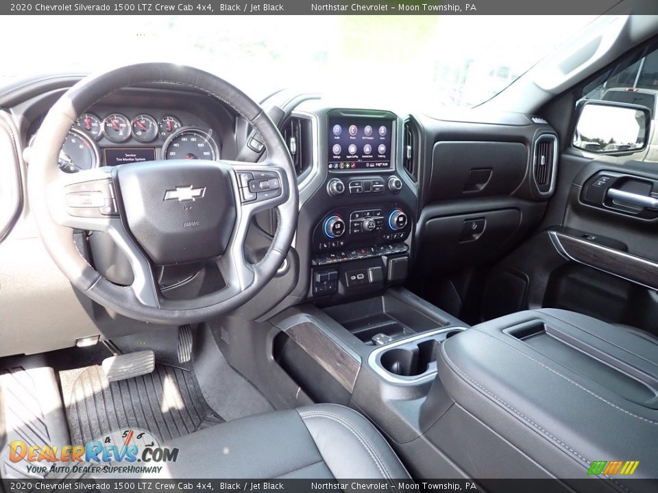 2020 Chevrolet Silverado 1500 LTZ Crew Cab 4x4 Black / Jet Black Photo #24