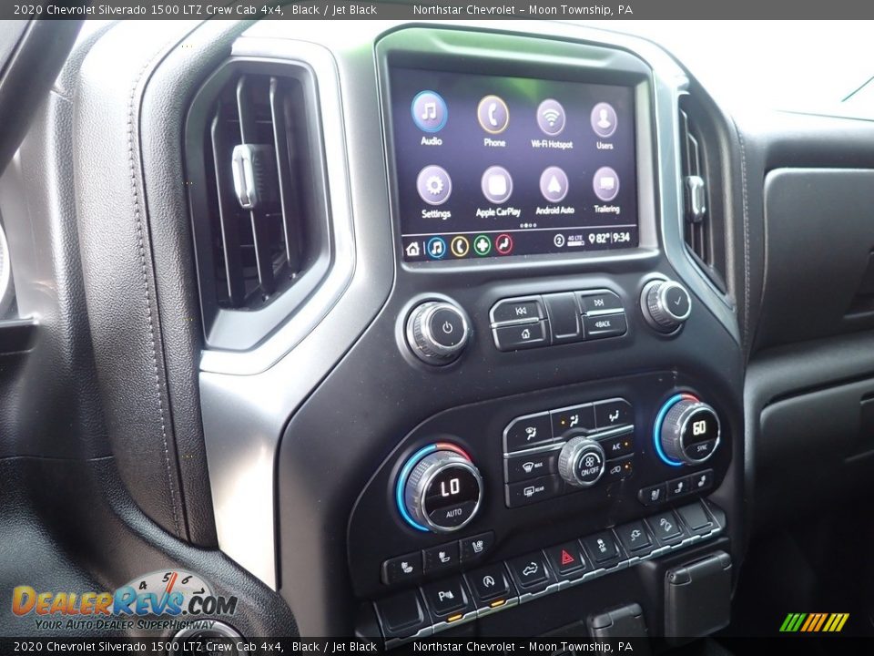 2020 Chevrolet Silverado 1500 LTZ Crew Cab 4x4 Black / Jet Black Photo #27