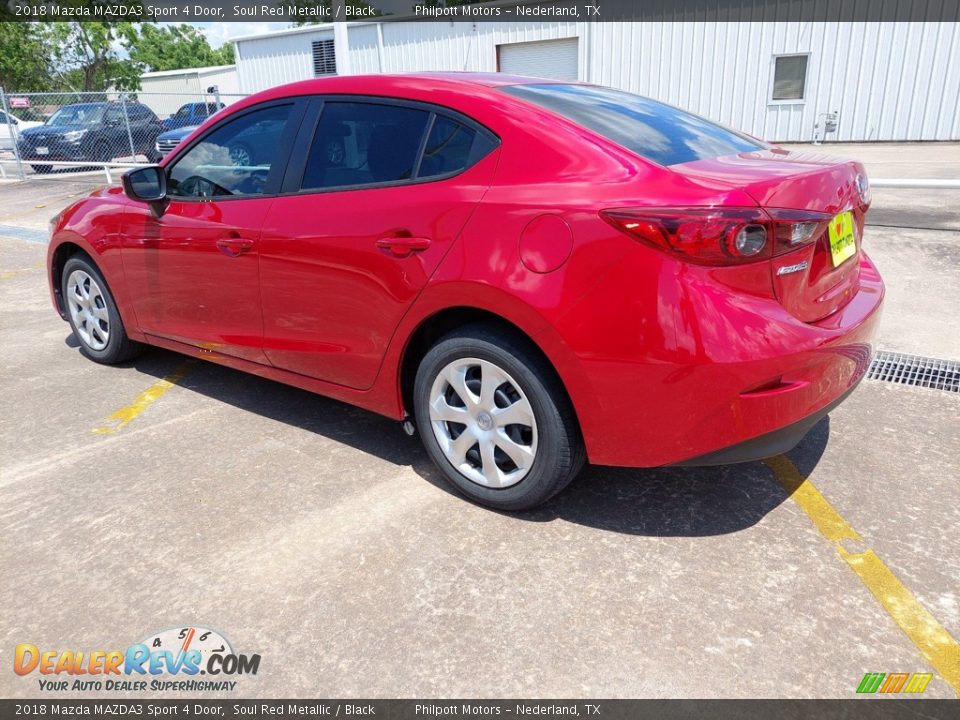 2018 Mazda MAZDA3 Sport 4 Door Soul Red Metallic / Black Photo #5