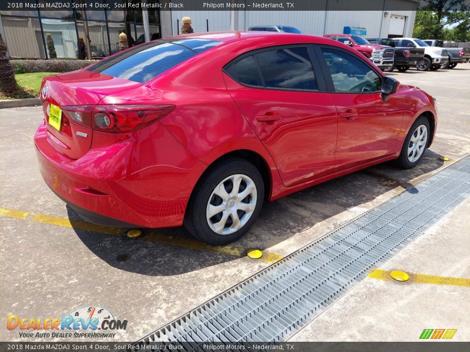 2018 Mazda MAZDA3 Sport 4 Door Soul Red Metallic / Black Photo #7