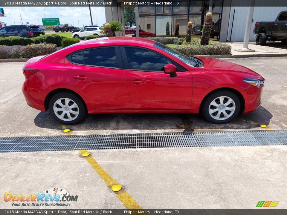 2018 Mazda MAZDA3 Sport 4 Door Soul Red Metallic / Black Photo #8