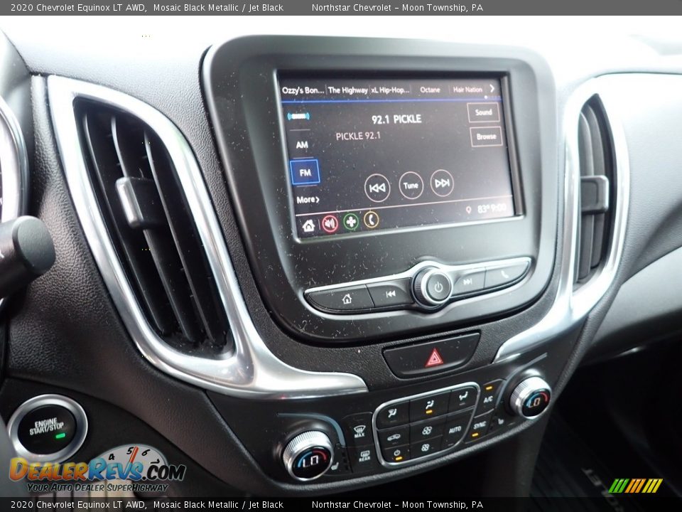2020 Chevrolet Equinox LT AWD Mosaic Black Metallic / Jet Black Photo #27