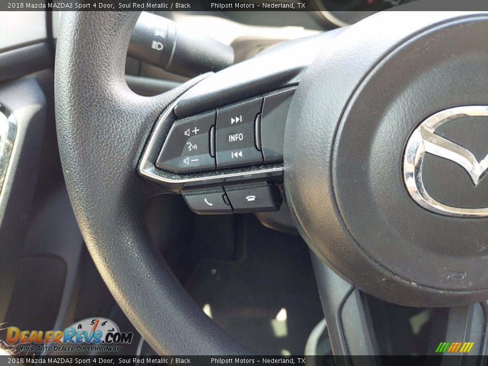 2018 Mazda MAZDA3 Sport 4 Door Soul Red Metallic / Black Photo #16