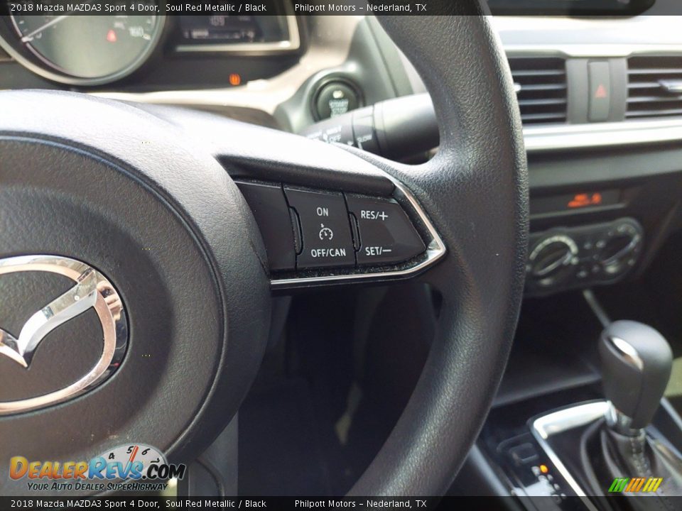 2018 Mazda MAZDA3 Sport 4 Door Soul Red Metallic / Black Photo #17