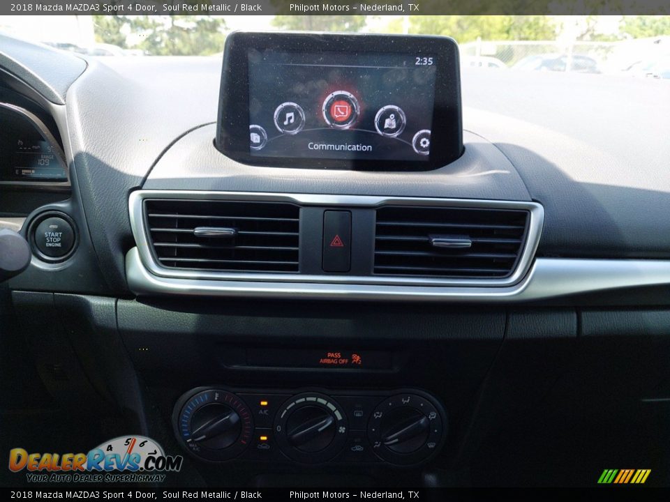 2018 Mazda MAZDA3 Sport 4 Door Soul Red Metallic / Black Photo #18
