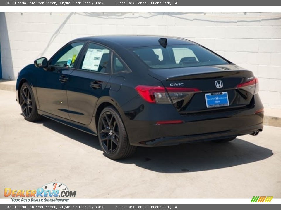 2022 Honda Civic Sport Sedan Crystal Black Pearl / Black Photo #2