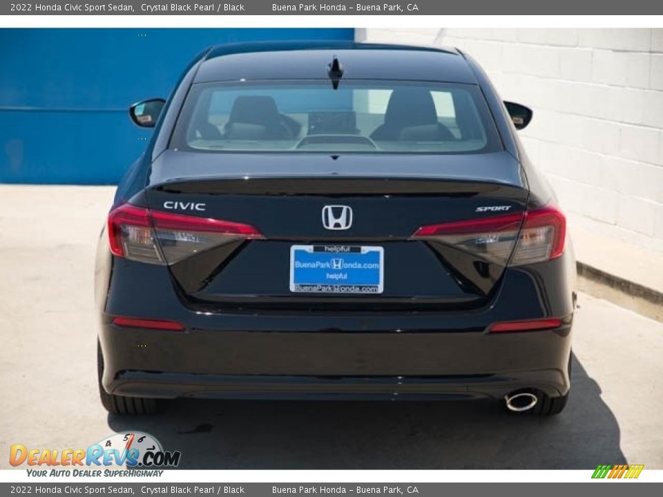 2022 Honda Civic Sport Sedan Crystal Black Pearl / Black Photo #5