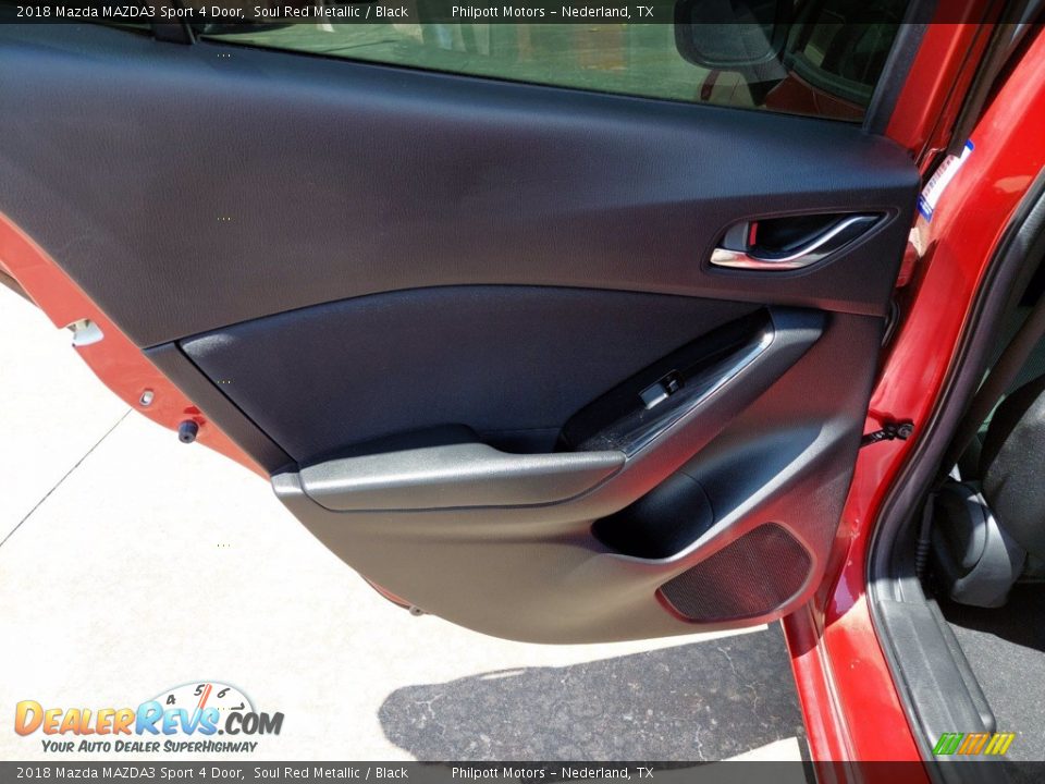 2018 Mazda MAZDA3 Sport 4 Door Soul Red Metallic / Black Photo #26