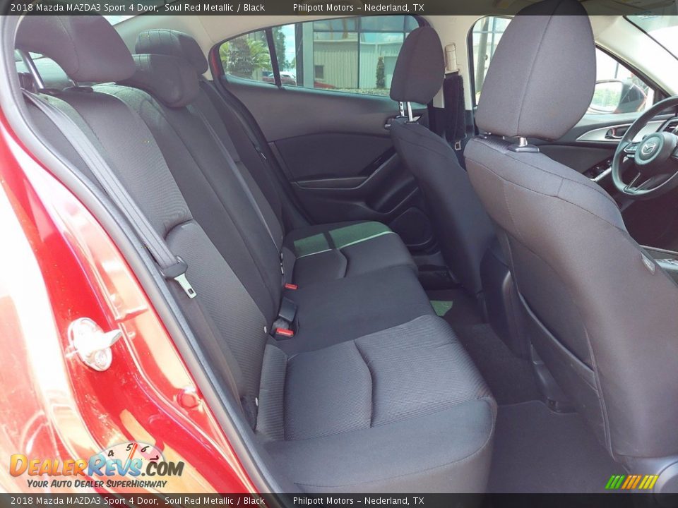 2018 Mazda MAZDA3 Sport 4 Door Soul Red Metallic / Black Photo #28