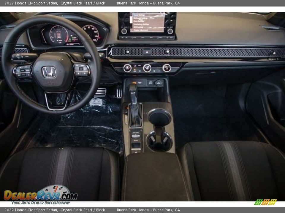 Black Interior - 2022 Honda Civic Sport Sedan Photo #17