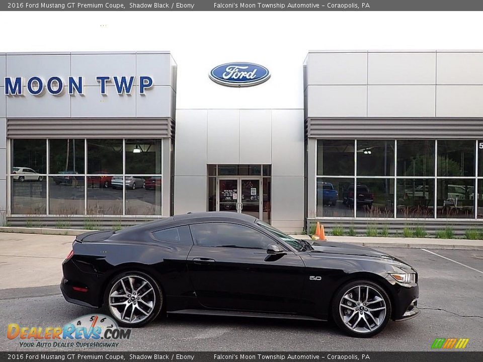 2016 Ford Mustang GT Premium Coupe Shadow Black / Ebony Photo #1