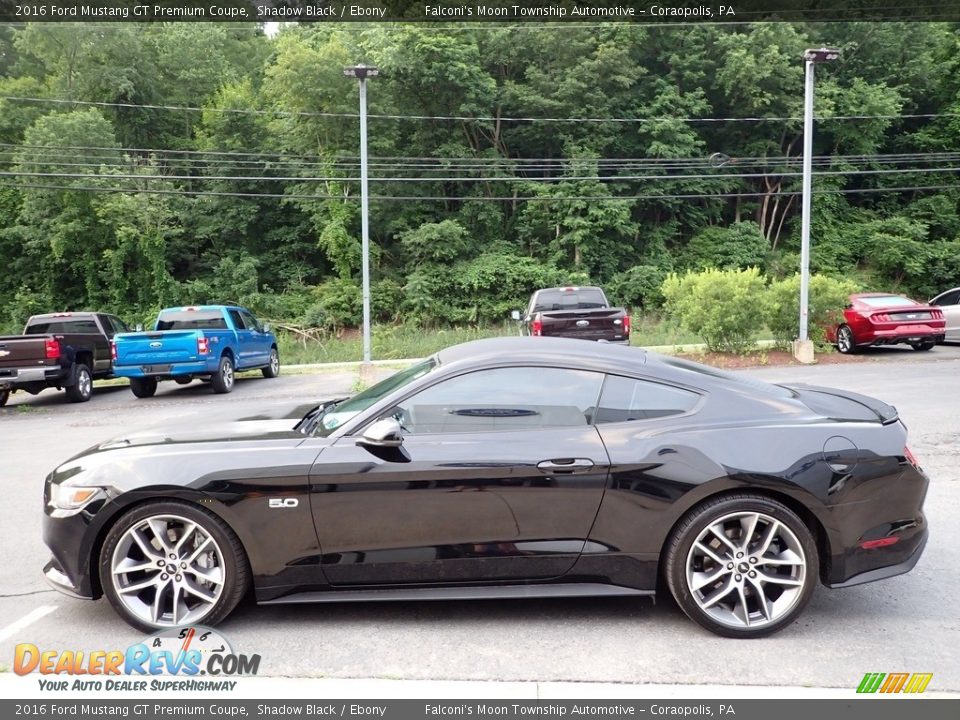 2016 Ford Mustang GT Premium Coupe Shadow Black / Ebony Photo #5