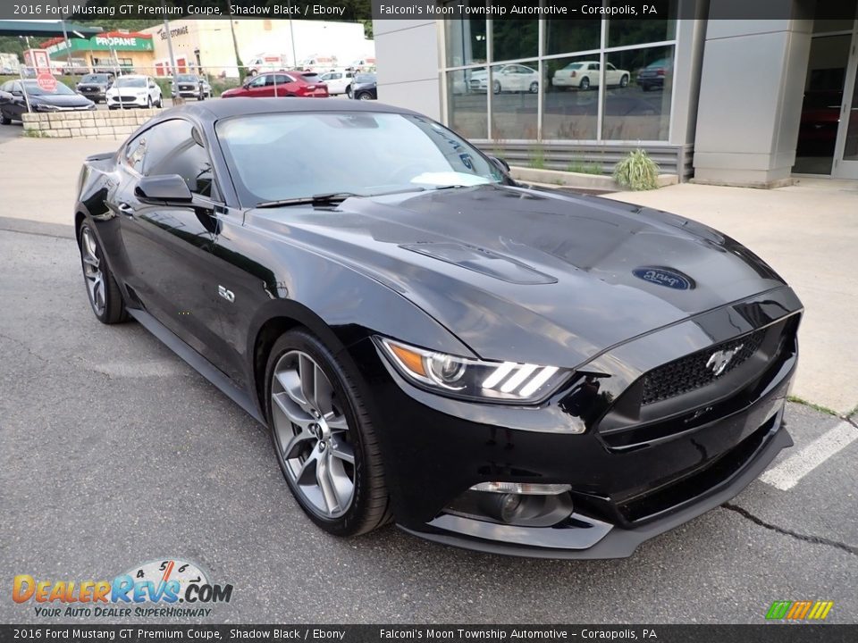 2016 Ford Mustang GT Premium Coupe Shadow Black / Ebony Photo #8