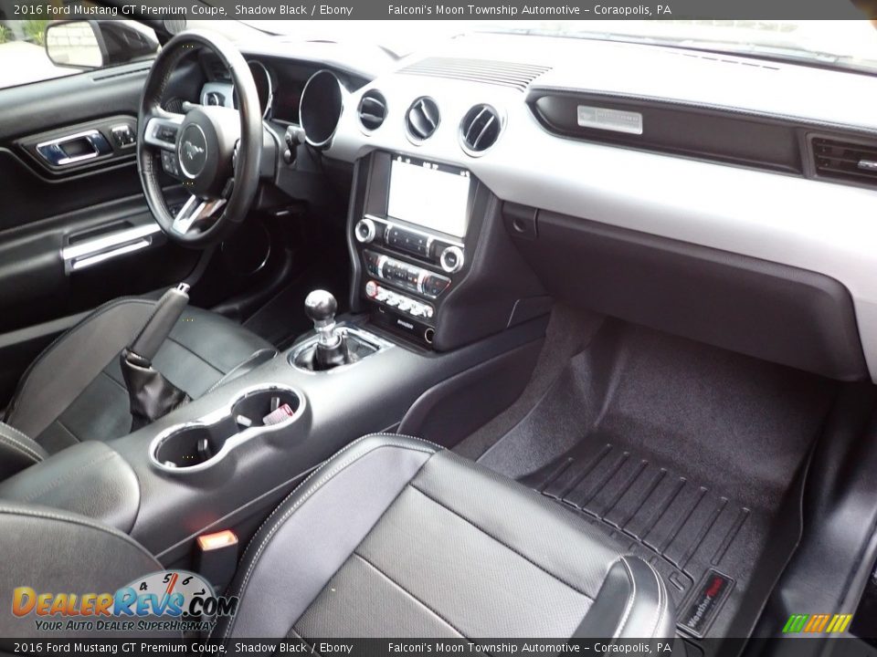 2016 Ford Mustang GT Premium Coupe Shadow Black / Ebony Photo #11