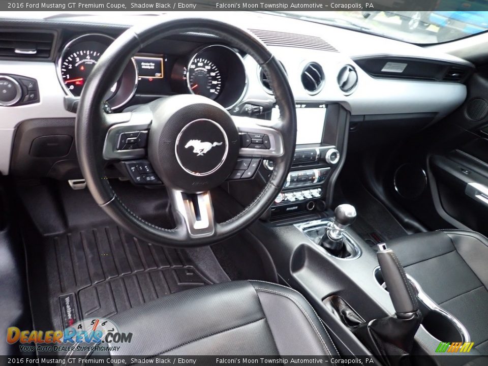 2016 Ford Mustang GT Premium Coupe Shadow Black / Ebony Photo #18