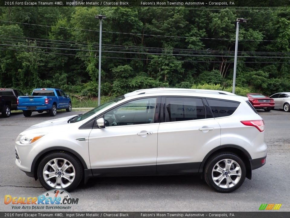 2016 Ford Escape Titanium 4WD Ingot Silver Metallic / Charcoal Black Photo #6