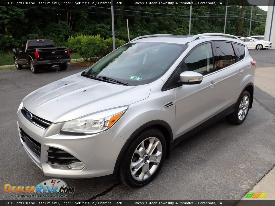 2016 Ford Escape Titanium 4WD Ingot Silver Metallic / Charcoal Black Photo #7