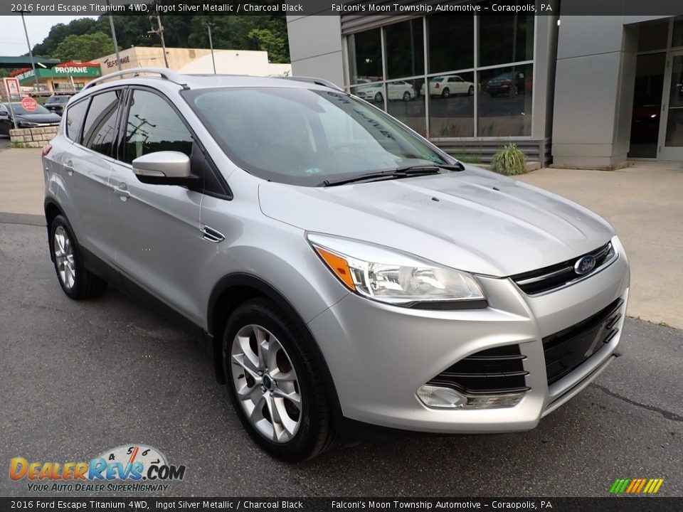 2016 Ford Escape Titanium 4WD Ingot Silver Metallic / Charcoal Black Photo #9