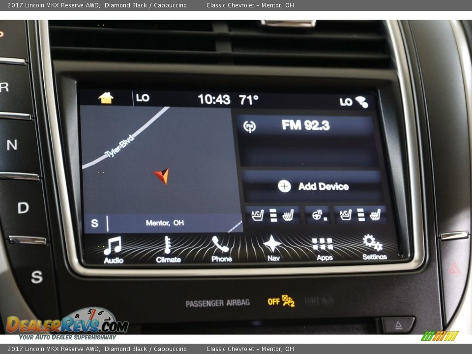 Navigation of 2017 Lincoln MKX Reserve AWD Photo #10