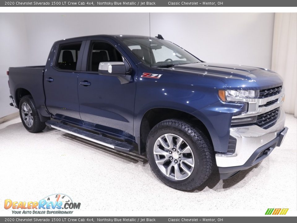 2020 Chevrolet Silverado 1500 LT Crew Cab 4x4 Northsky Blue Metallic / Jet Black Photo #1