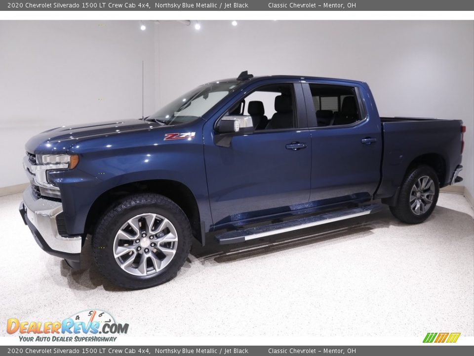 2020 Chevrolet Silverado 1500 LT Crew Cab 4x4 Northsky Blue Metallic / Jet Black Photo #3