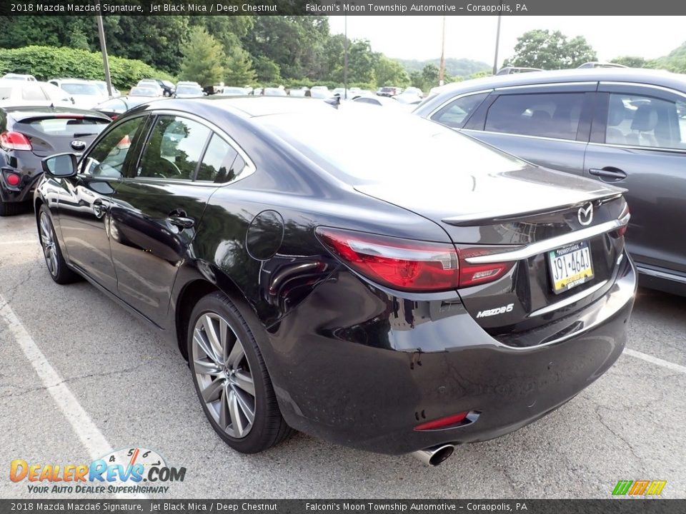 2018 Mazda Mazda6 Signature Jet Black Mica / Deep Chestnut Photo #2