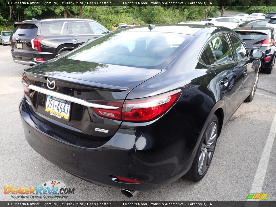 2018 Mazda Mazda6 Signature Jet Black Mica / Deep Chestnut Photo #4