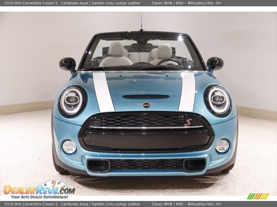 2019 Mini Convertible Cooper S Caribbean Aqua / Satellite Grey Lounge Leather Photo #3