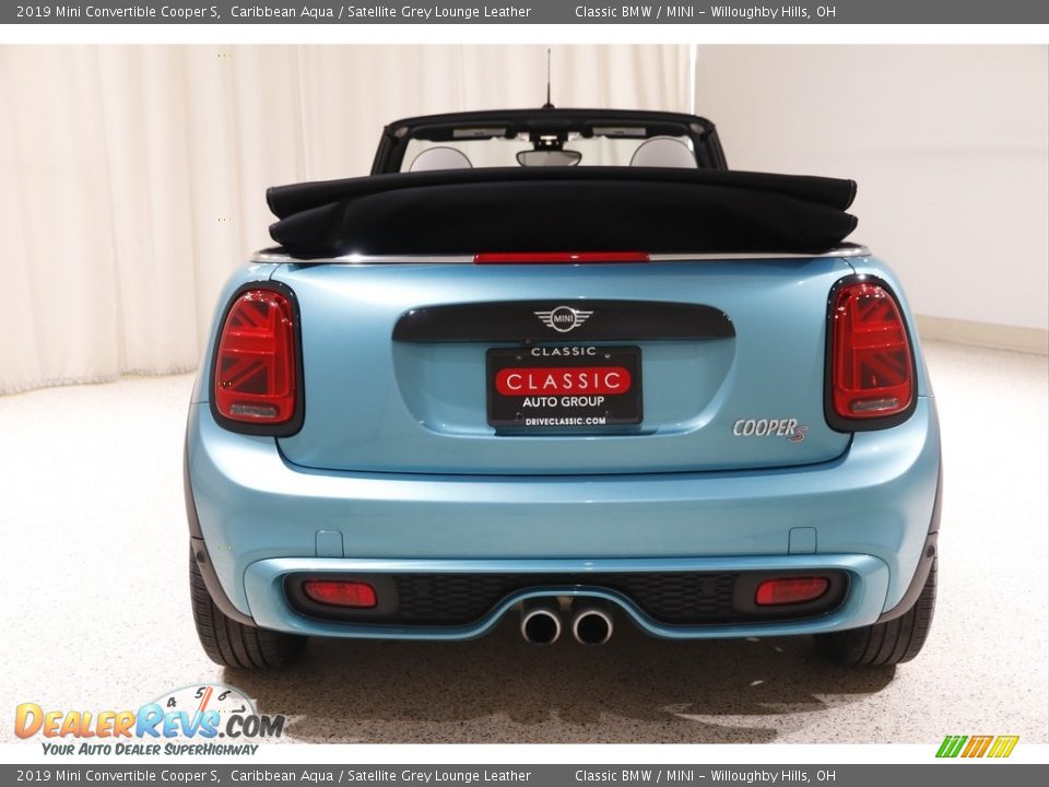 2019 Mini Convertible Cooper S Caribbean Aqua / Satellite Grey Lounge Leather Photo #18