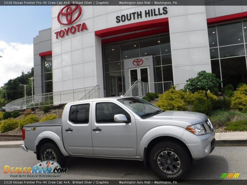 2018 Nissan Frontier Pro-4X Crew Cab 4x4 Brilliant Silver / Graphite Photo #2