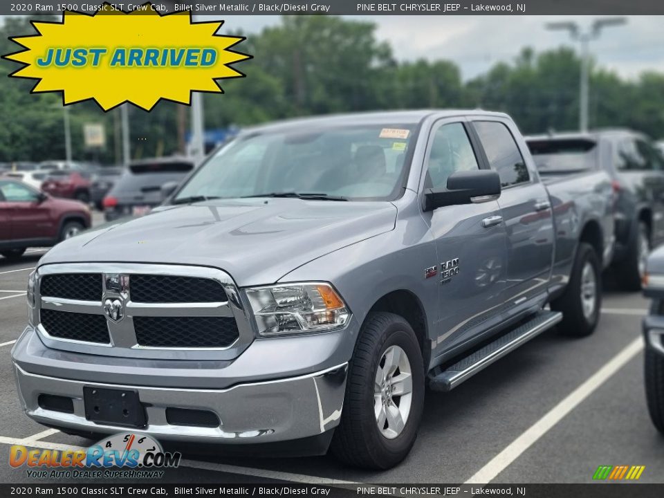 2020 Ram 1500 Classic SLT Crew Cab Billet Silver Metallic / Black/Diesel Gray Photo #1