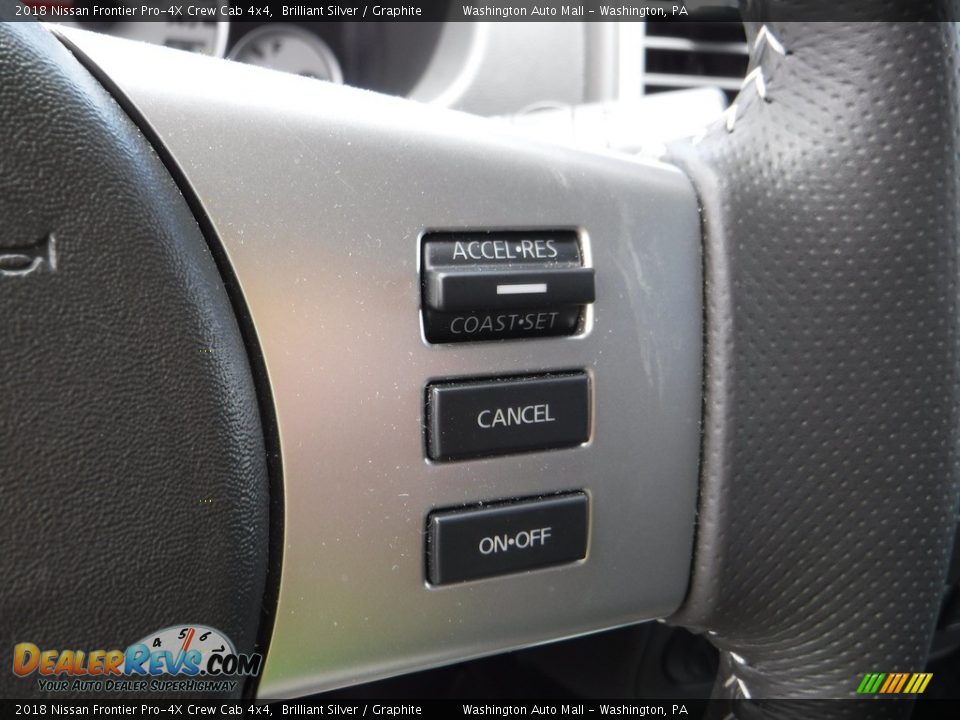 2018 Nissan Frontier Pro-4X Crew Cab 4x4 Brilliant Silver / Graphite Photo #9