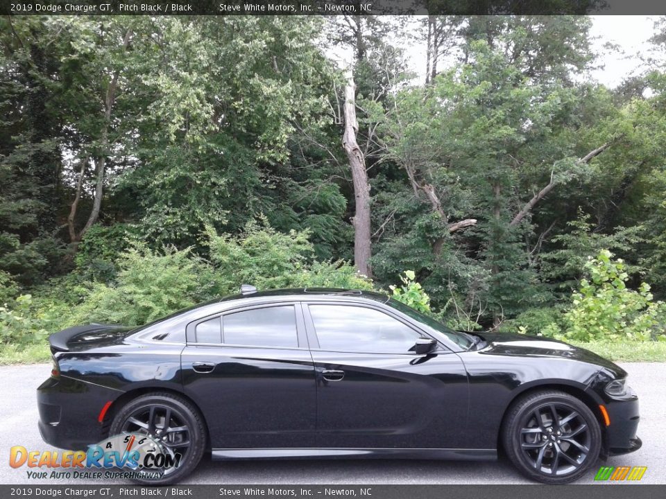 2019 Dodge Charger GT Pitch Black / Black Photo #5