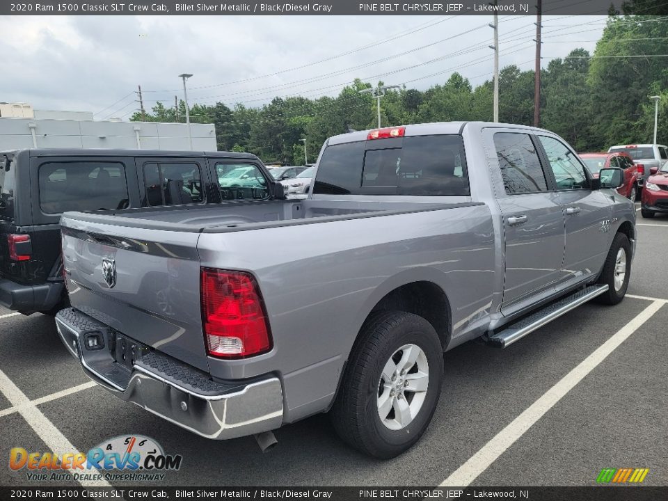 2020 Ram 1500 Classic SLT Crew Cab Billet Silver Metallic / Black/Diesel Gray Photo #4