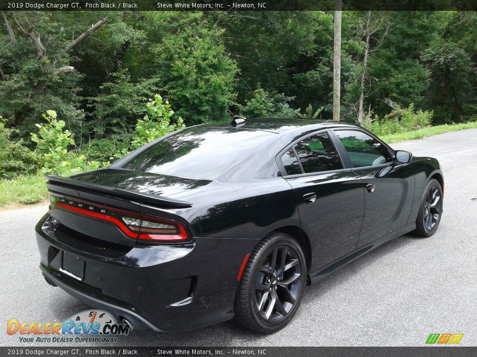 2019 Dodge Charger GT Pitch Black / Black Photo #6