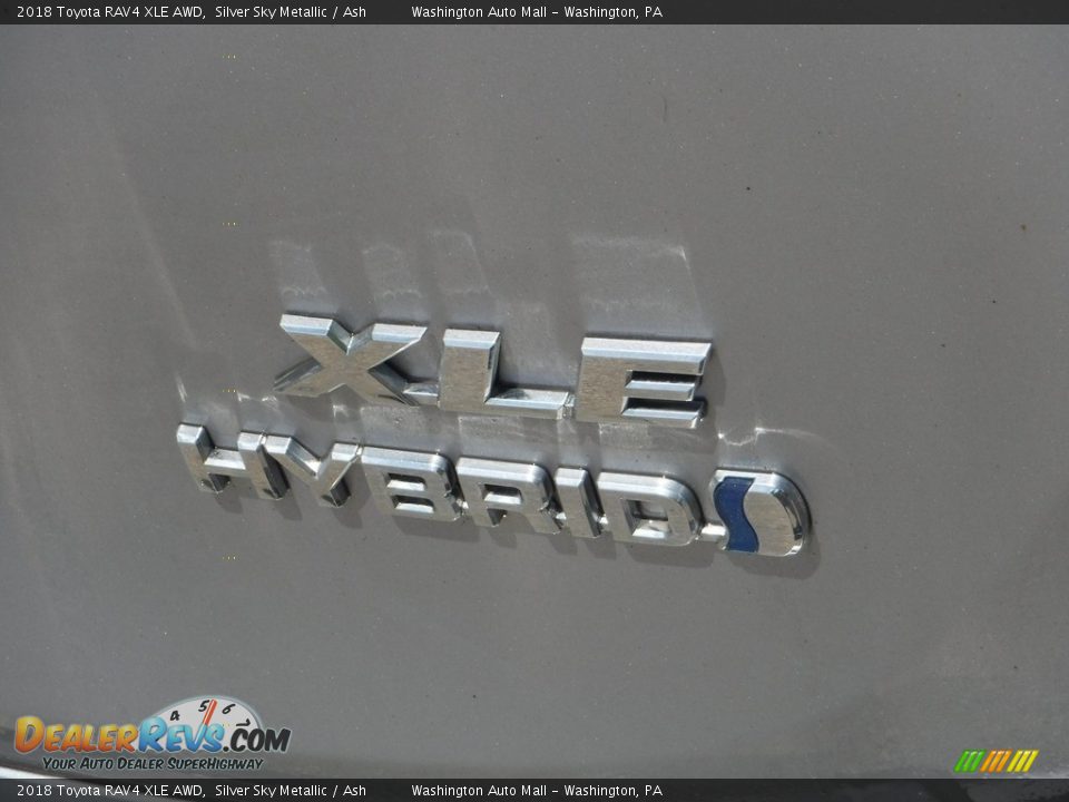 2018 Toyota RAV4 XLE AWD Silver Sky Metallic / Ash Photo #14
