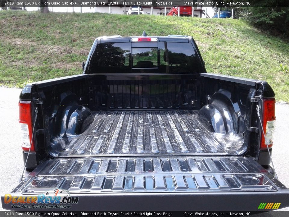 2019 Ram 1500 Big Horn Quad Cab 4x4 Diamond Black Crystal Pearl / Black/Light Frost Beige Photo #9