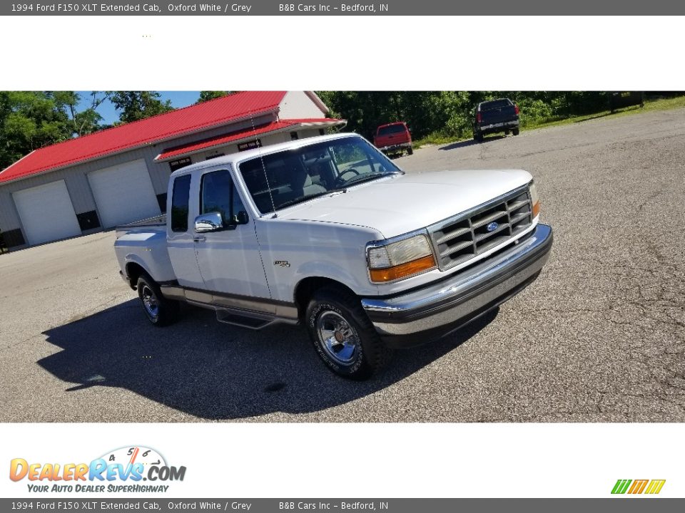 1994 Ford F150 XLT Extended Cab Oxford White / Grey Photo #3