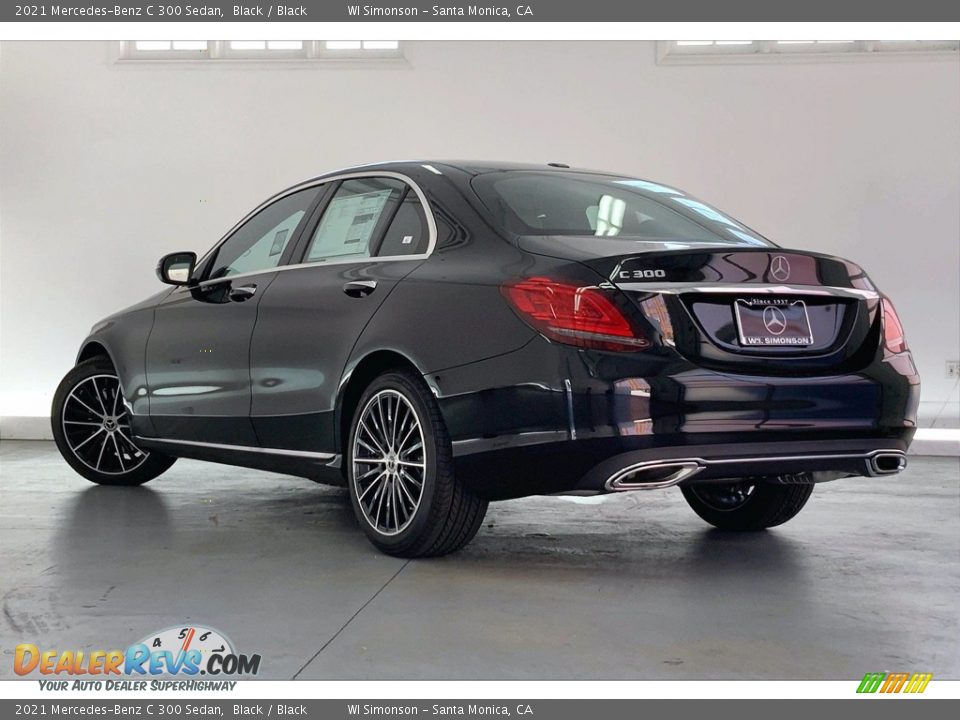 2021 Mercedes-Benz C 300 Sedan Black / Black Photo #2