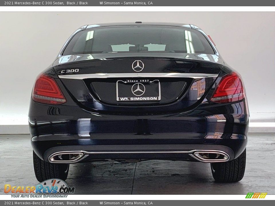 2021 Mercedes-Benz C 300 Sedan Black / Black Photo #3