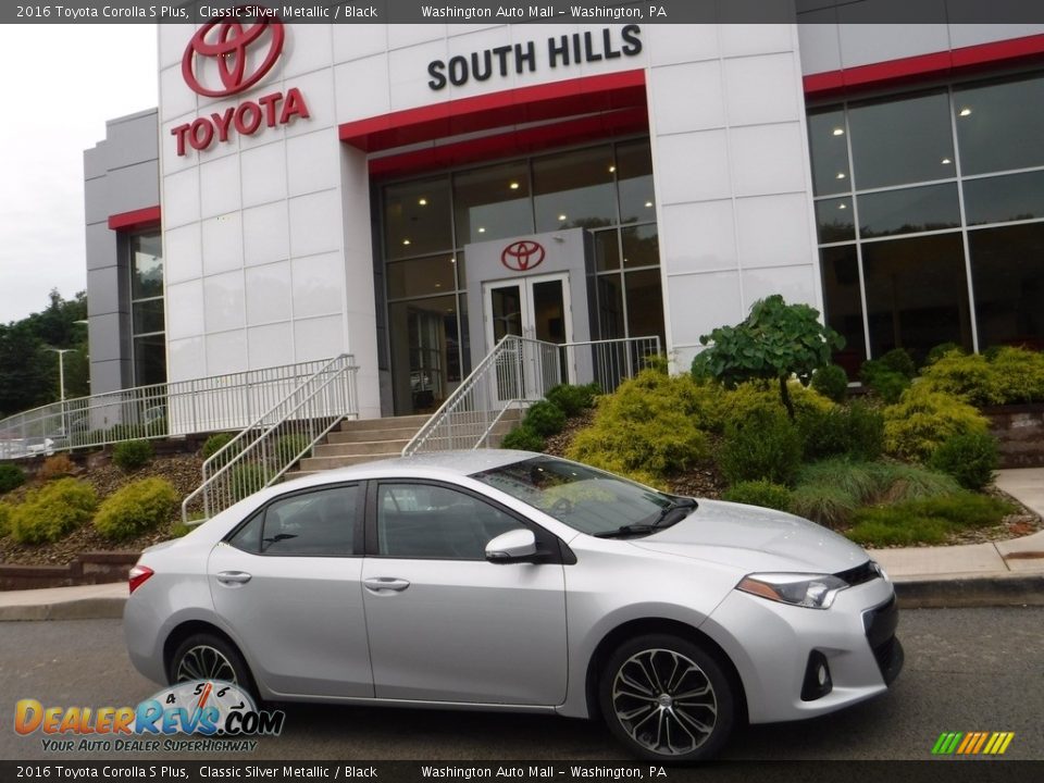 2016 Toyota Corolla S Plus Classic Silver Metallic / Black Photo #2