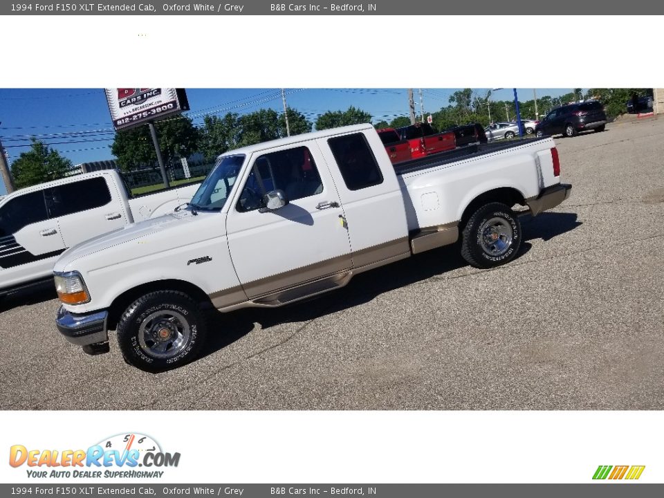 1994 Ford F150 XLT Extended Cab Oxford White / Grey Photo #17