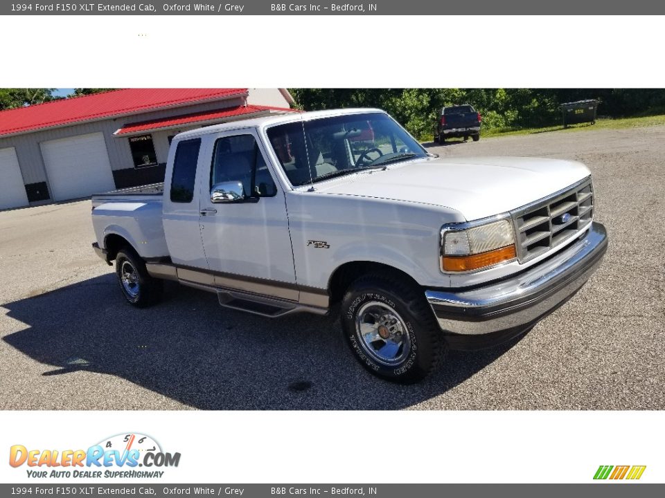 1994 Ford F150 XLT Extended Cab Oxford White / Grey Photo #18